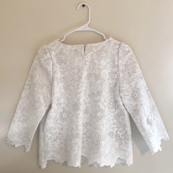 Rosaé Paris White Cotton Embroidered Blouse Size 36 - Picture 2 of 7